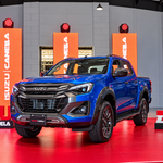 Camioneta Isuzu D-MAX en exhibición